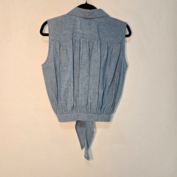 USA Vintage PUSSER'S WEST INDIES Y2K RARE Blue Sleeveless Cropped Top Size S. - Picture 2 of 16